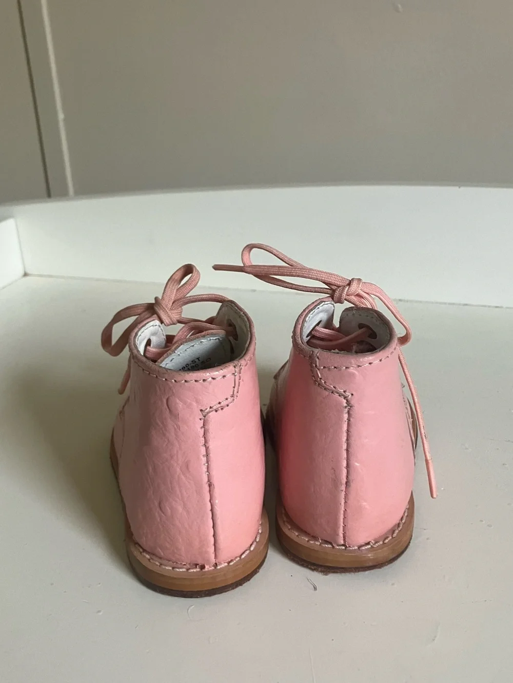 Genuine Leather Pink Baby Boots